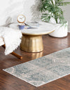Unique Loom Newport T-NWPT5 Gray Area Rug Runner Lifestyle Image