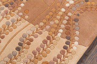 Momeni New Wave NW-01 Willow Beige Area Rug Closeup