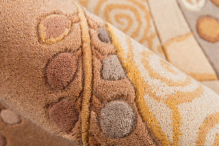 Momeni New Wave NW-01 Willow Beige Area Rug Detail Shot