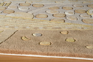 Momeni New Wave NW-01 Willow Beige Area Rug Closeup