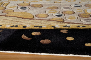 Momeni New Wave NW-01 Willow Black Area Rug Closeup