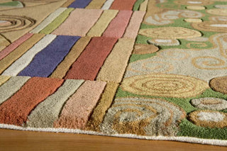 Momeni New Wave NW-02 Ziggy Multi Area Rug Corner Shot