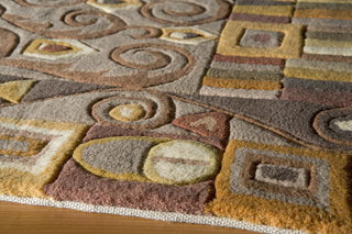 Momeni New Wave NW-02 Taupe Area Rug Corner Image