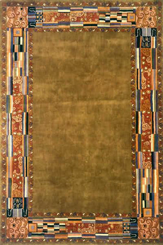 Momeni New Wave NW-03 Olive Green Area Rug main image