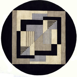 Momeni New Wave NW-06 Contempo Black Area Rug Detail Shot