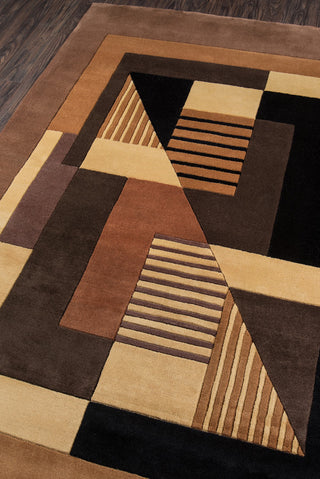 Momeni New Wave NW-06 Contempo Gold Area Rug Corner Shot