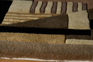 Momeni New Wave NW-06 Contempo Gold Area Rug Closeup