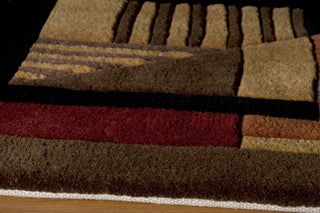 Momeni New Wave NW-06 Contempo Pomegranate Area Rug Closeup