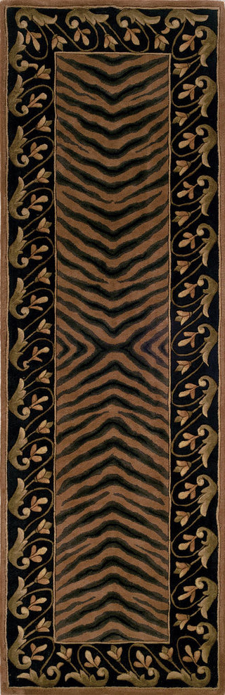 Momeni New Wave NW-09 Brown Area Rug Closeup