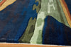 Momeni New Wave NW-13 Gabbeh Navy Area Rug Closeup
