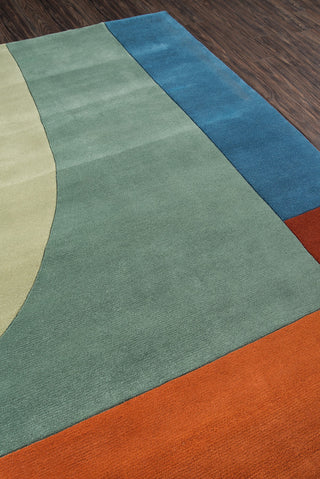 Momeni New Wave NW-15 Multi Area Rug Corner Shot