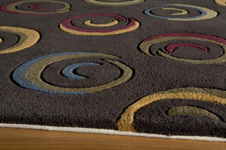 Momeni New Wave NW-18 Charcoal Area Rug Corner Shot