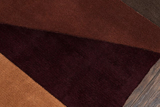 Momeni New Wave NW-19 Wine Area Rug Corner Shot