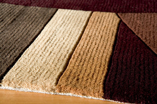 Momeni New Wave NW-19 Wine Area Rug Closeup