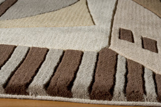 Momeni New Wave NW-22 Ltbrown Area Rug Closeup