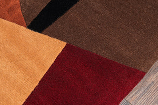 Momeni New Wave NW-22 Pomegranate Area Rug Closeup