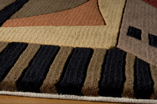 Momeni New Wave NW-22 Pomegranate Area Rug Closeup