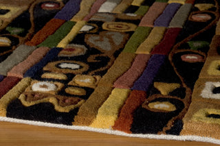 Momeni New Wave NW-33 Black Area Rug Closeup