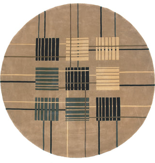 Momeni New Wave NW-48 Sand Area Rug Room Scene