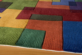 Momeni New Wave NW-49 Multi Area Rug Closeup