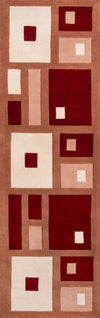 Momeni New Wave NW-50 Red Area Rug Closeup