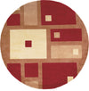 Momeni New Wave NW-50 Red Area Rug Room Scene