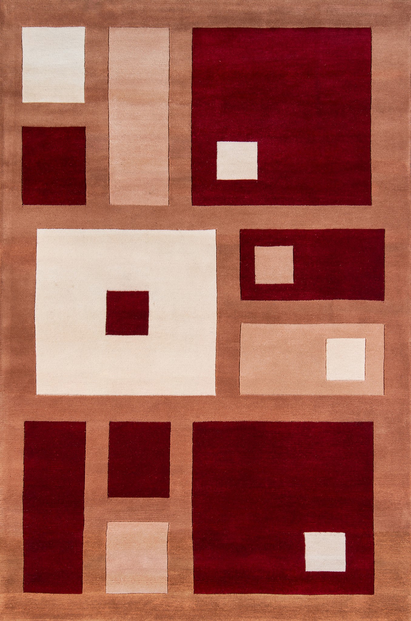 Momeni New Wave NW-50 Red Area Rug main image