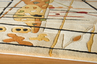 Momeni New Wave NW-58 Beige Area Rug Closeup