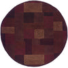 Momeni New Wave NW-67 Wine Area Rug Detail Shot