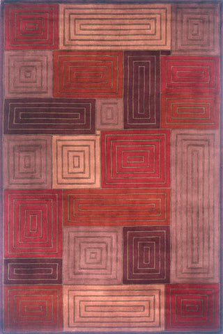 Momeni New Wave NW-67 Wine Area Rug main image