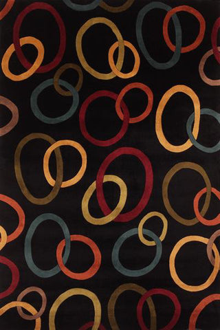 Momeni New Wave NW-75 Black Area Rug main image