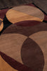 Momeni New Wave NW-78 Brown Area Rug Corner Shot