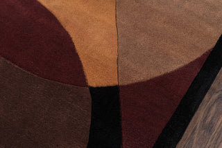 Momeni New Wave NW-78 Brown Area Rug Closeup