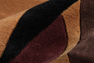 Momeni New Wave NW-78 Brown Area Rug Detail Shot