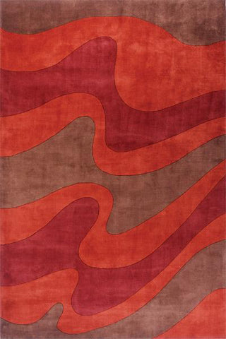 Momeni New Wave NW-81 Rust Area Rug main image