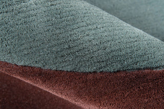 Momeni New Wave NW-82 Teal Area Rug Detail Shot