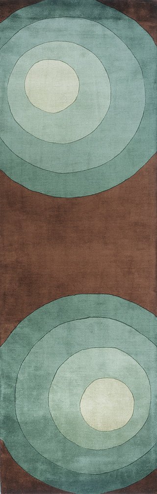 Momeni New Wave NW-82 Teal Area Rug Runner