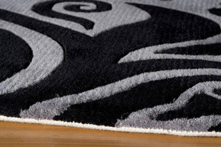 Momeni New Wave NW-88 Grey Area Rug Corner Shot