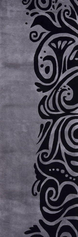 Momeni New Wave NW-88 Grey Area Rug Closeup