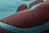 Momeni New Wave NW-88 Turquoise Area Rug Detail Shot