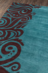 Momeni New Wave NW-88 Turquoise Area Rug Runner