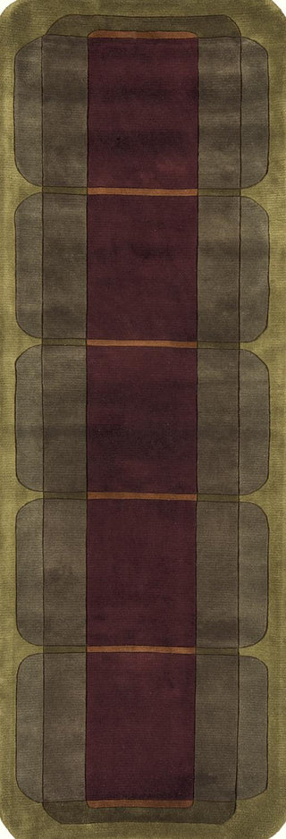 Momeni New Wave NW-89 Wine Area Rug Closeup