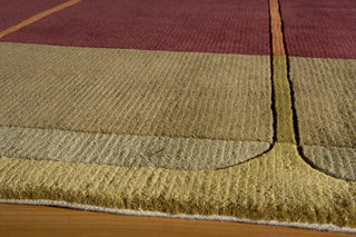 Momeni New Wave NW-89 Wine Area Rug Closeup