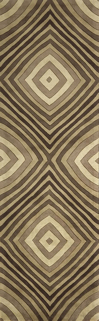 Momeni New Wave NW-94 Brown Area Rug Closeup