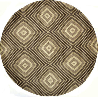 Momeni New Wave NW-94 Brown Area Rug Detail Shot