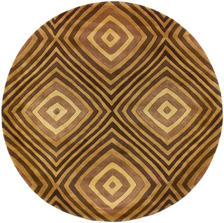 Momeni New Wave NW-94 Brown Area Rug Close up