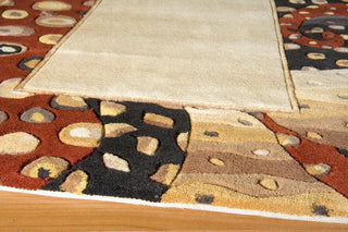 Momeni New Wave NW-95 Ivory Area Rug Corner Shot