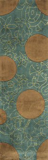 Momeni New Wave NW100 Green Area Rug Runner