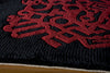 Momeni New Wave NW106 Red Area Rug Closeup