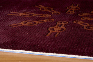 Momeni New Wave NW107 Burgundy Area Rug Corner Shot